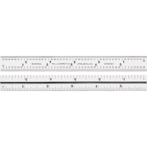 Junior Combination Squares, 6" L, 8/100" Graduations, Steel, Satin Rideout Tool & Machine Inc.