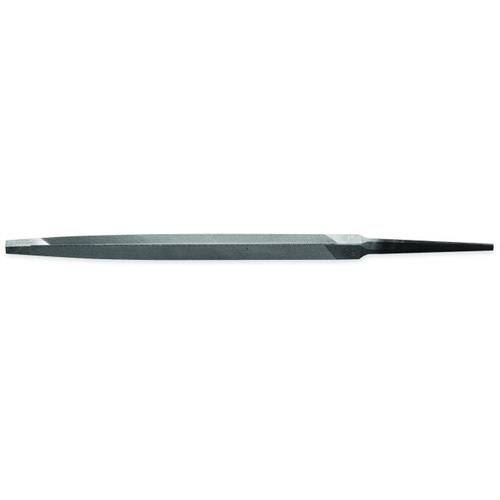 Lime pointue tr&egrave;s mince avec poign&eacute;e rouge, Triangle, 6", Simple Rideout Tool & Machine Inc.