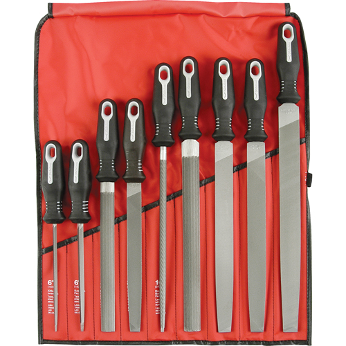 9-Piece Ergonomic File Set, 9 Pcs Rideout Tool & Machine Inc.