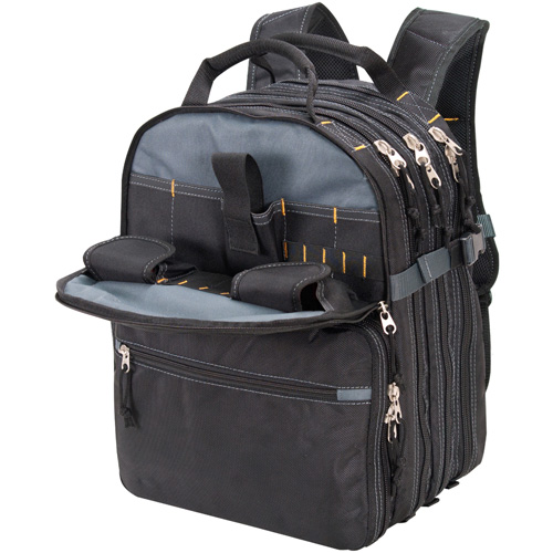 Sacs &agrave; dos pour outils &agrave; 75 pochettes, 13" lo x 17-1/2" la, Noir, Nylon Rideout Tool & Machine Inc.