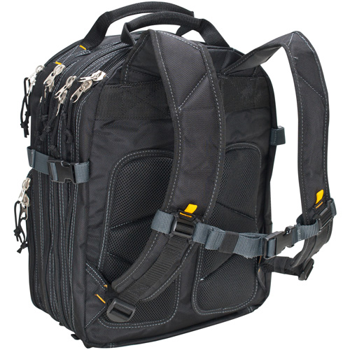 Sacs &agrave; dos pour outils &agrave; 75 pochettes, 13" lo x 17-1/2" la, Noir, Nylon Rideout Tool & Machine Inc.