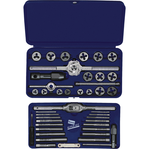 Hanson&reg; Metric Tap & Hex Die Set, 25 Pieces Rideout Tool & Machine Inc.