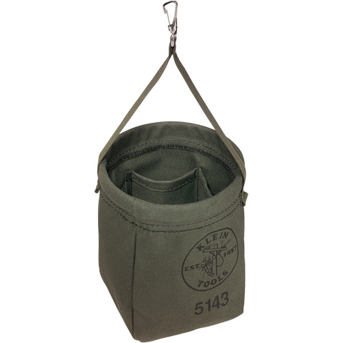 Tapered-Bottom Bag, 8" H, Canvas, Grey Rideout Tool & Machine Inc.