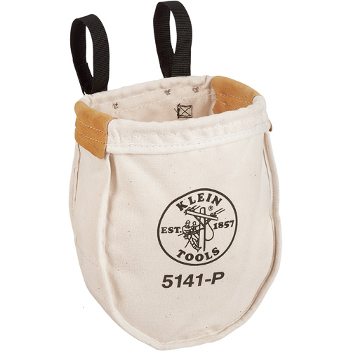 Sac &agrave; outils utilitaire avec connexion &agrave; boucle, Toile, 2 pochettes, Beige/Noir Rideout Tool & Machine Inc.