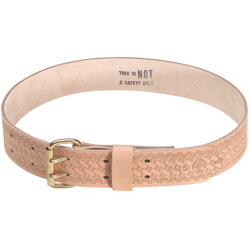 Heavy-Duty Embossed Tool Belt, Leather, Tan Rideout Tool & Machine Inc.