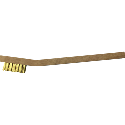 Petites brosses de nettoyage , Laiton, 3 x 7 rangs de fils, Longueur 7-3/4" Rideout Tool & Machine Inc.