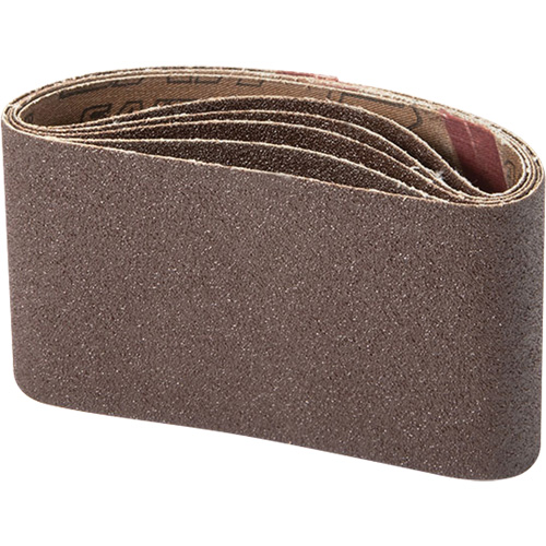 Portable Abrasive Belt, 3" W x 21" L, Aluminum Oxide, 100 Grit Rideout Tool & Machine Inc.