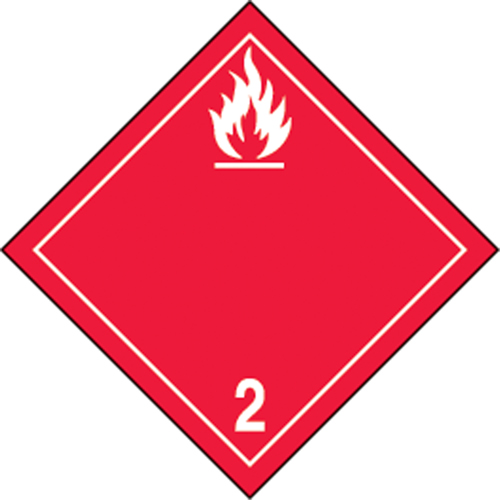 TDG Shipping Labels, Class 2.1, Flammable Gases, Vinyl Rideout Tool & Machine Inc.