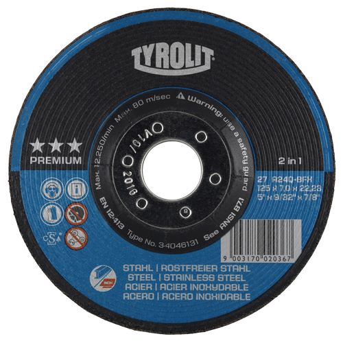 Grinding Wheel, 6" x 9/32", 7/8" Arbor, Type 27 Rideout Tool & Machine Inc.