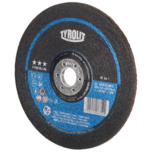 Grinding Wheel, 7" x 9/32", 7/8" Arbor, Type 27 Rideout Tool & Machine Inc.