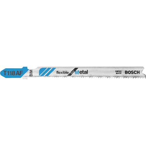 Flexible Jigsaw Blade, Bi-Metal, 3-5/8" L, 17-24 TPI Rideout Tool & Machine Inc.