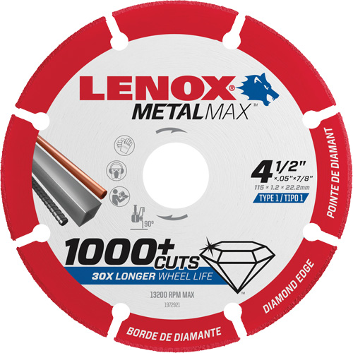 Metalmax Circular Saw Blades, 4-1/2", Metal/Non-Ferrous Use Rideout Tool & Machine Inc.
