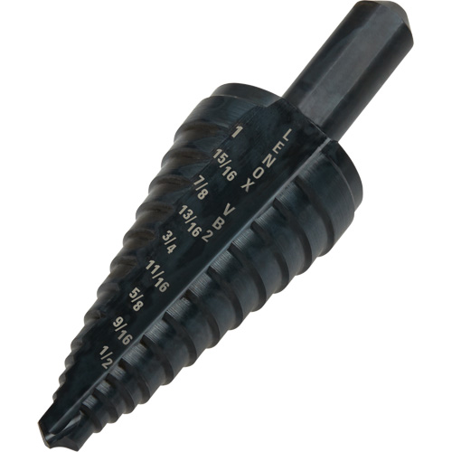 #2 Step Drill Bit, 1/8" - 1" , 1/16" Increments, High Speed Steel Rideout Tool & Machine Inc.