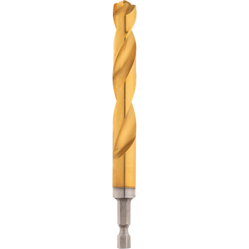 Shockwave Drill Bit, 1/2", Titanium, 3-21/64 Flute, 135° Point Rideout Tool & Machine Inc.
