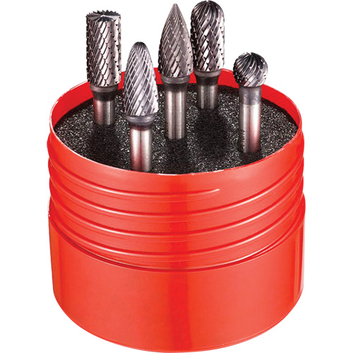 Jeu de fraises &agrave; taille double, 5 morceaux Rideout Tool & Machine Inc.
