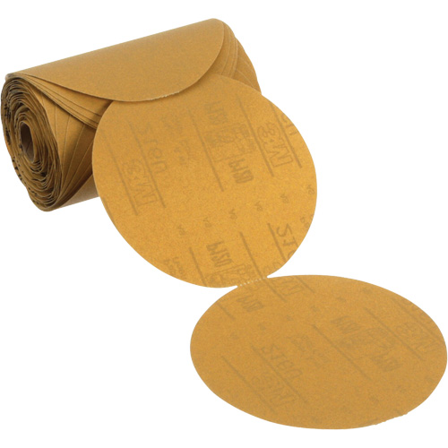 Stikit Gold Paper Sanding Disc Roll, 6" Dia., P120 Grit, Aluminum Oxide Rideout Tool & Machine Inc.