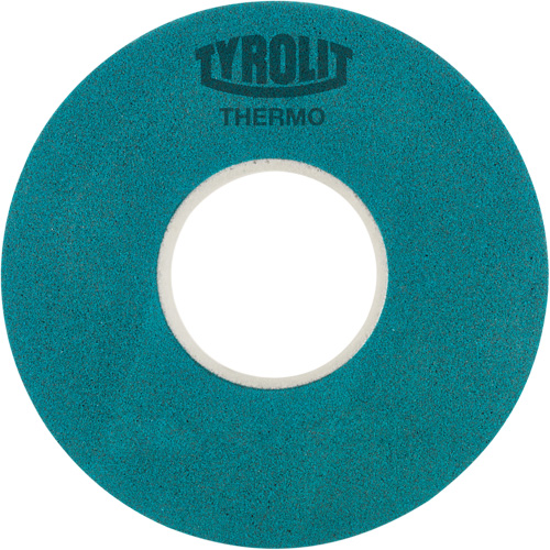 Meule plate simple thermique &agrave; liant &eacute;lastique, 7-7/8" x 0,787", Arbre 3", Type 1 Rideout Tool & Machine Inc.