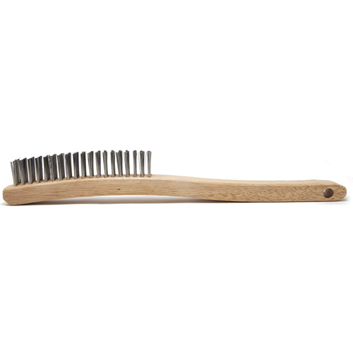 Brosse de nettoyage, Acier inoxydable, 4 x 19 rangs de fils, Longueur 13-11/16" Rideout Tool & Machine Inc.