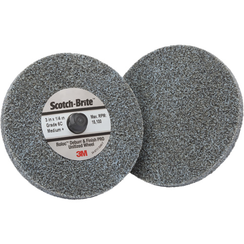 Roloc Deburr & Finish Pro TR Unitized Wheel, 2" x 1/4", Coarse Grit, Ceramic Rideout Tool & Machine Inc.