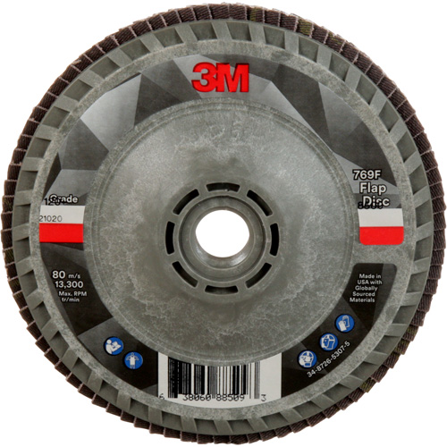 769F Quick Change Flap Disc, 4-1/2" x 5/8"-11, Type 27, 120+ Grit, Ceramic Rideout Tool & Machine Inc.