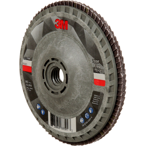 769F Quick Change Flap Disc, 4-1/2" x 5/8"-11, Type 27, 120+ Grit, Ceramic Rideout Tool & Machine Inc.