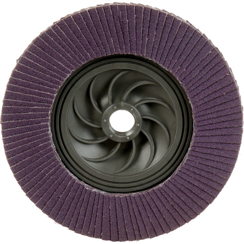 Disque &agrave; lamelles &agrave; changement rapide 769F, 5" x 5/8"-11, Type 27, Grain 120+, C&eacute;ramique Rideout Tool & Machine Inc.
