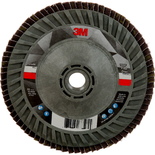769F Quick Change Flap Disc, 5" x 5/8"-11, Type 27, 40+ Grit, Ceramic Rideout Tool & Machine Inc.