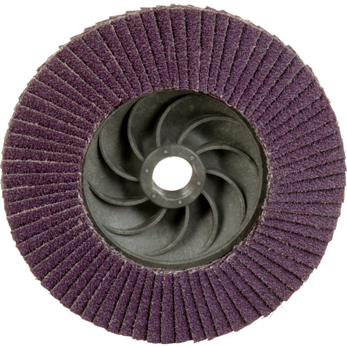 Disque &agrave; lamelles &agrave; changement rapide 769F, 4-1/2" x 5/8"-11, Type 29, Grain 60+, C&eacute;ramique Rideout Tool & Machine Inc.