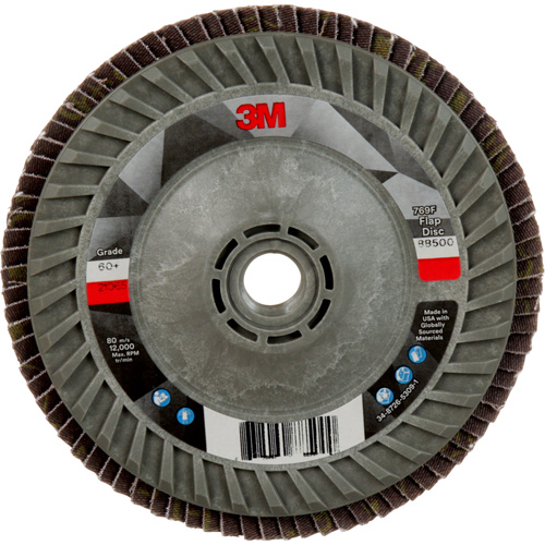 769F Quick Change Flap Disc, 5" x 5/8"-11, Type 29, 60+ Grit, Ceramic Rideout Tool & Machine Inc.