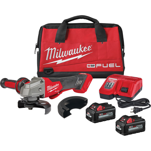 M18 Fuel No-Lock Braking Grinder with One-Key Paddle Switch Kit, 4-1/2" or 5" Wheel, 18 V Rideout Tool & Machine Inc.