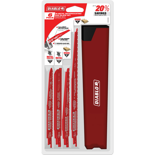 Nail-Embedded Wood & Metal Cutting/Demo Reciprocating Saw Blade Set Rideout Tool & Machine Inc.