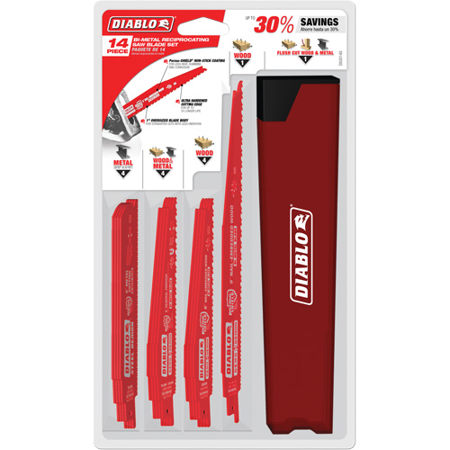 Nail-Embedded Wood & Metal Demo Reciprocating Saw Blade Set Rideout Tool & Machine Inc.