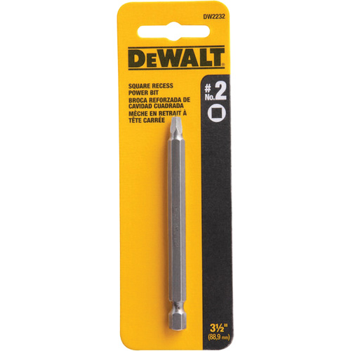 Embout pour outil motoris&eacute;, Carr&eacute;e, Embout #2, Prise 3-1/2", Longueur 3-3/5" Rideout Tool & Machine Inc.