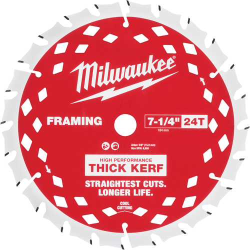 Thick Kerf Framing Circular Saw Blade - 25-Pack, 7-1/4", 24 Teeth, Wood Use Rideout Tool & Machine Inc.