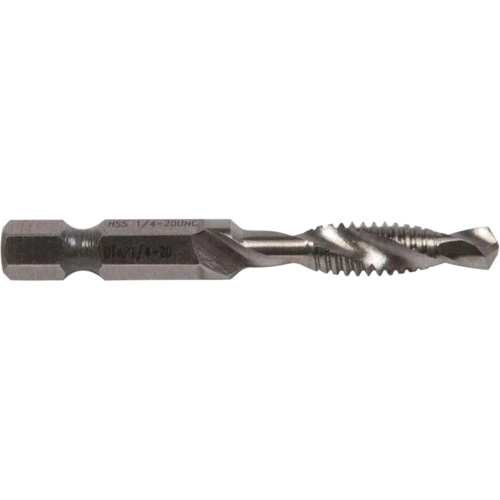 Foret/taraud, 1/4", Acier rapide Rideout Tool & Machine Inc.