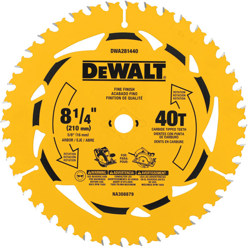 Cross Cutting Circular Saw Blade, 8-1/4", 40 Teeth, Wood Use Rideout Tool & Machine Inc.