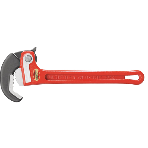 Cl&eacute; &agrave; tuyau RapidGrip, Cap des m&acirc;choires 1", Longueur 10" Rideout Tool & Machine Inc.