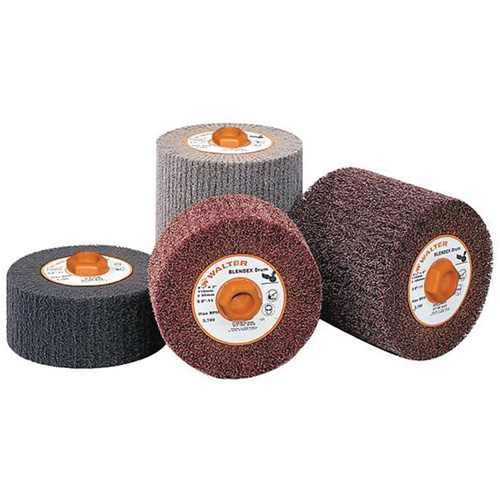 Tambour de conditionnement de surface Blendex, 4-1/2" dia. x 2" la, 5/8"-11 Arbre, Grain Cors&eacute; Rideout Tool & Machine Inc.