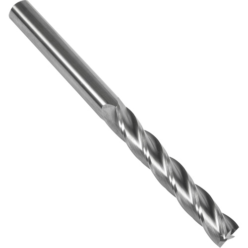 S137 30° Extra Long Square End Mill, 3/8" Dia., 4" L, 4 Flutes, 3/8" Shank, Carbide Rideout Tool & Machine Inc.