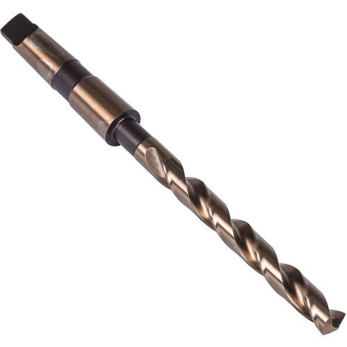 Foret &agrave; queue conique robuste, 9/16", Acier rapide au cobalt, Cannelure 4-7/8", Pointe de 135° Rideout Tool & Machine Inc.