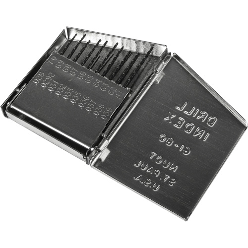 Jobber Length Drill Bit Set, 20 Pieces, High Speed Steel Rideout Tool & Machine Inc.