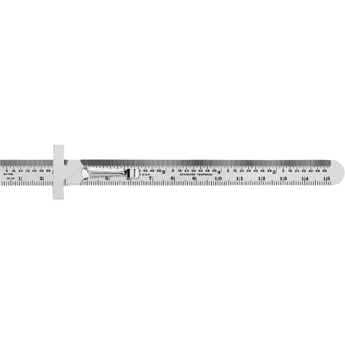 Economy Precision Flexible Ruler, 6" L, Steel Rideout Tool & Machine Inc.