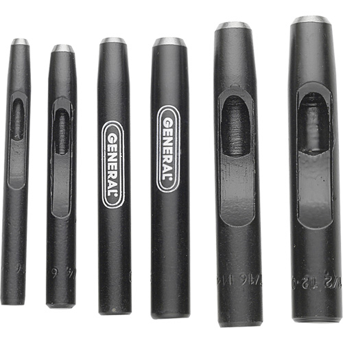 Hollow Steel Punch Set, 6 Pieces Rideout Tool & Machine Inc.