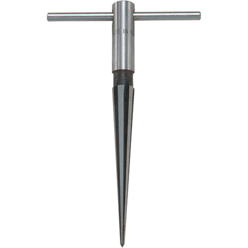 T-Handle Reamer, #130, Straight Flute, Steel, Taper Shank Rideout Tool & Machine Inc.