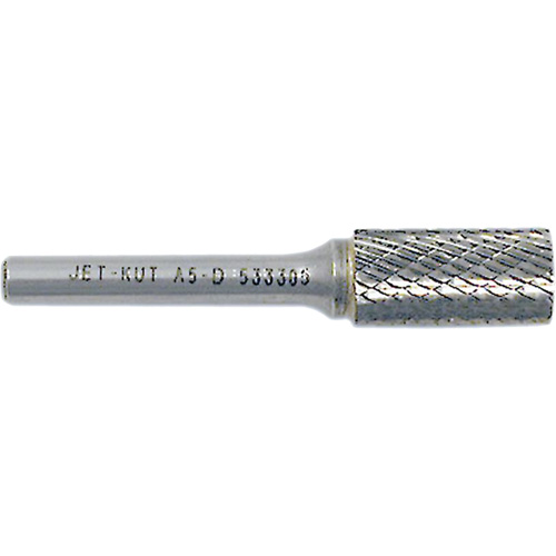 JET-KUT Cylindrical Shape Bur, 3/8" Dia., 1/4" Shank, 3/4" Depth of Cut Rideout Tool & Machine Inc.