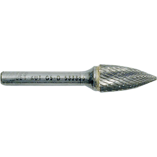 Fraise arboriforme avec extr&eacute;mit&eacute; pointue G3-D JET-KUT, 3/8" dia., 1/4" Tige, 3/4" Prof. de la coupe Rideout Tool & Machine Inc.