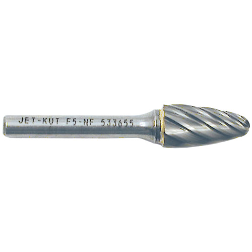 Fraise &agrave; bout rond F5-NF 1/4" pour aluminium/mat&eacute;riaux non ferreux, 1/2" dia. Rideout Tool & Machine Inc.