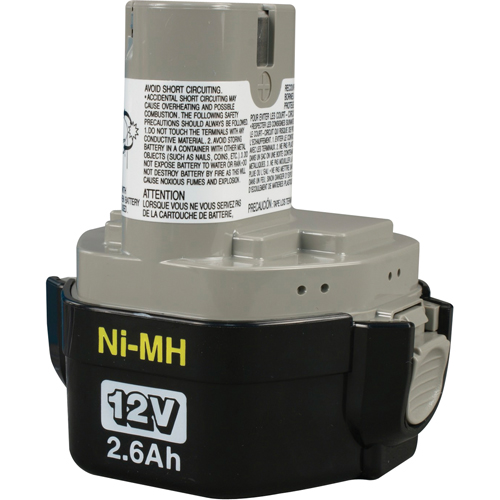 Pod-Style Battery, Ni-MH, 12 V, 2.6 A Rideout Tool & Machine Inc.