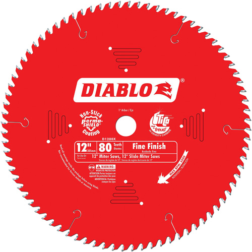 Contractor Saw Blades - Fine Finishing Saw Blades, 12", 80 Teeth, Wood Use Rideout Tool & Machine Inc.