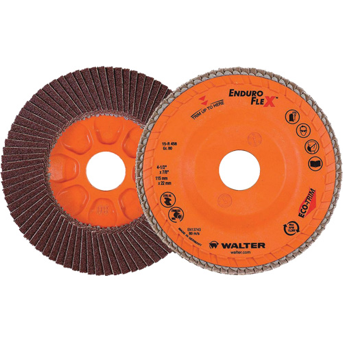 Enduro-Flex Flap Disc, 4-1/2" x 7/8", Type 27, 80 Grit, Zirconia Alumina Rideout Tool & Machine Inc.